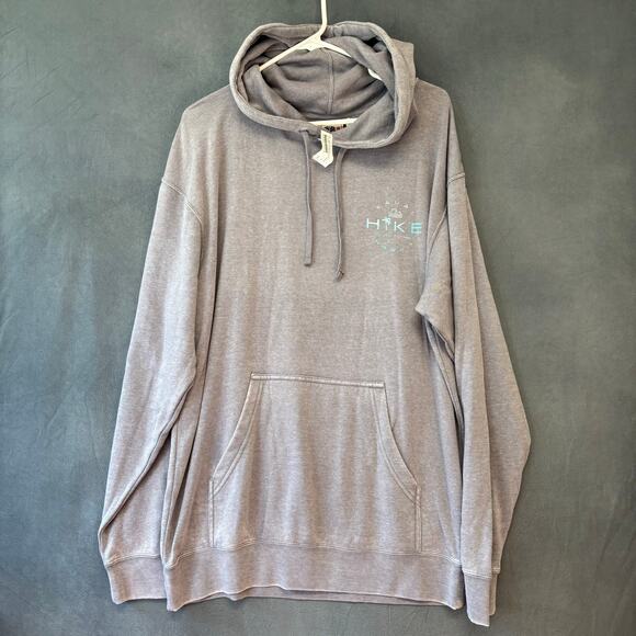 Techstyles Kauai Hawaii Hike Hoodie XL NWT Weathered Gray Hike Outdoors Cozy - Picture 2 of 10